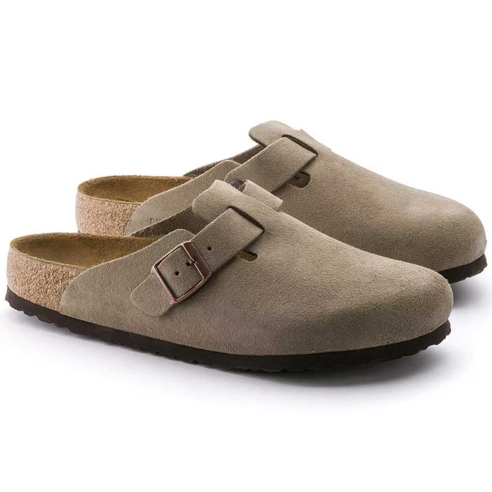 Boston Suede Cork Clogs