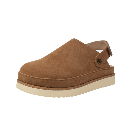 Pia Convertible Suede Clogs