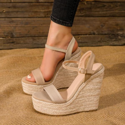 Capri Espadrille Wedge Sandals – The Heel That Makes You Feel Like You're on Vacation