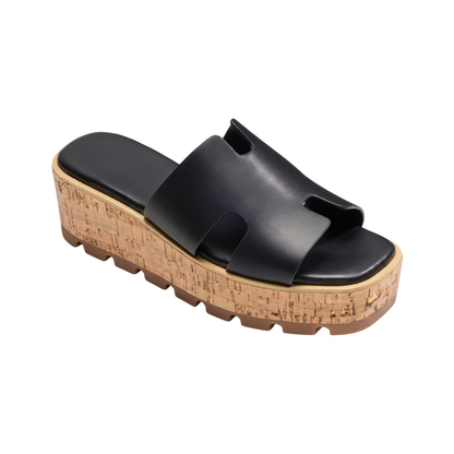 Eden Cork Wedge Sandals