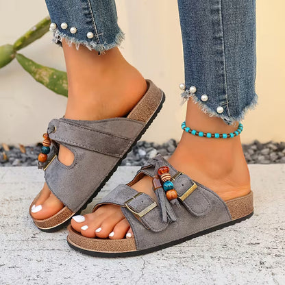Rio Tassel Cork Sandals – The Boho Sandal You'll Wear on Repeat All Summer