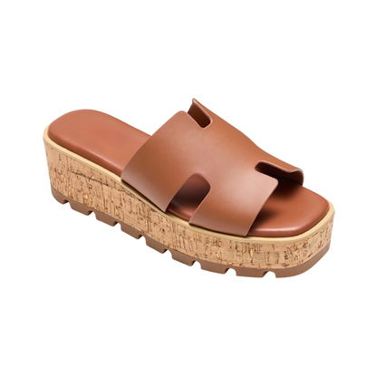 Eden Cork Wedge Sandals