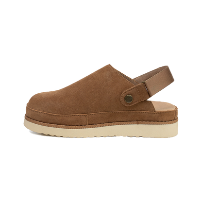 Pia Convertible Suede Clogs
