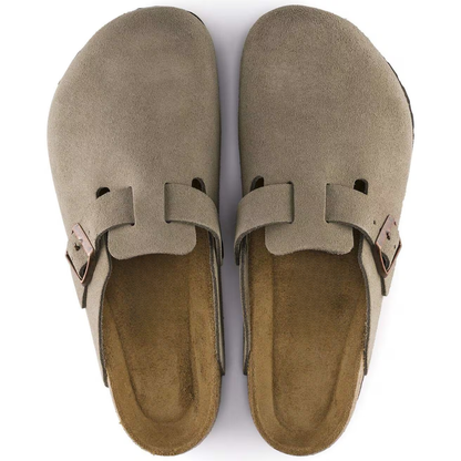 Boston Suede Cork Clogs