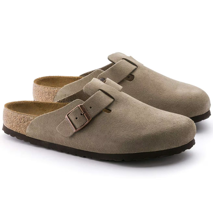 Boston Suede Cork Clogs