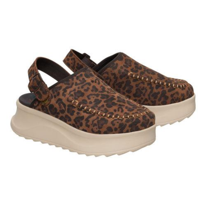 Safari Leopard Platform Clogs – Slip On, Stand Out, Feel Nothing