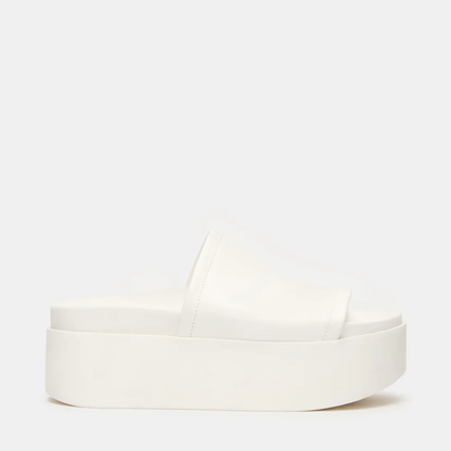 Arvinn Leather Platform Slides