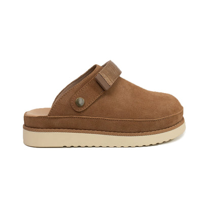 Pia Convertible Suede Clogs