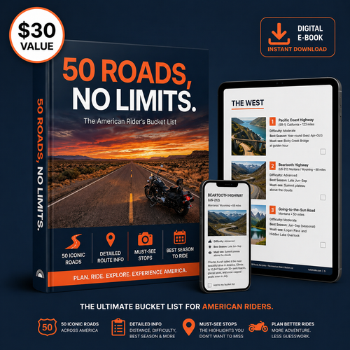 50 Roads, No Limits — the American rider's bucket list ebook