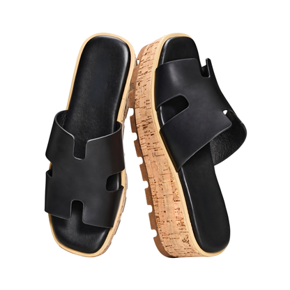 Eden Cork Wedge Sandals
