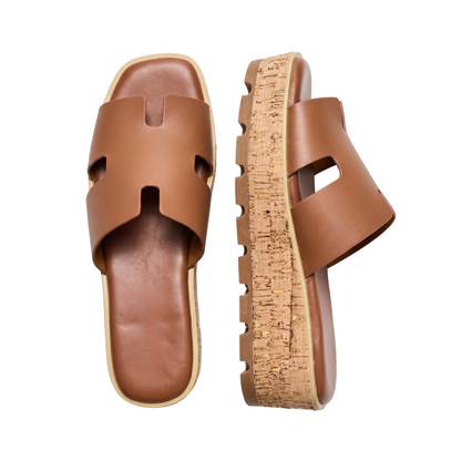 Eden Cork Wedge Sandals