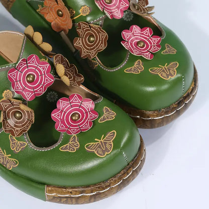 Florence Floral Mule Sandals