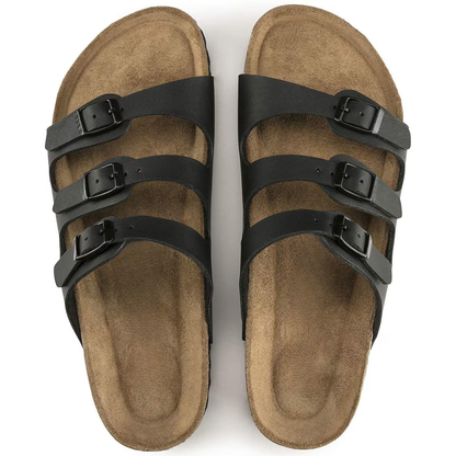 Florida Three-Strap Cork Sandals