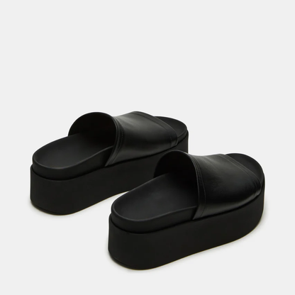Arwinn Leather Platform Slides