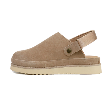 Pia Convertible Suede Clogs
