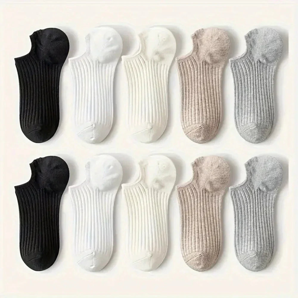 5 Pairs of Socks - Soft Neutrals Set