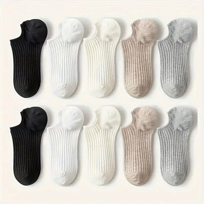 5 Pairs of Socks - Soft Neutrals Set