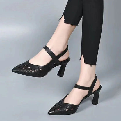 Women’s Leather-Look Comfort Heels